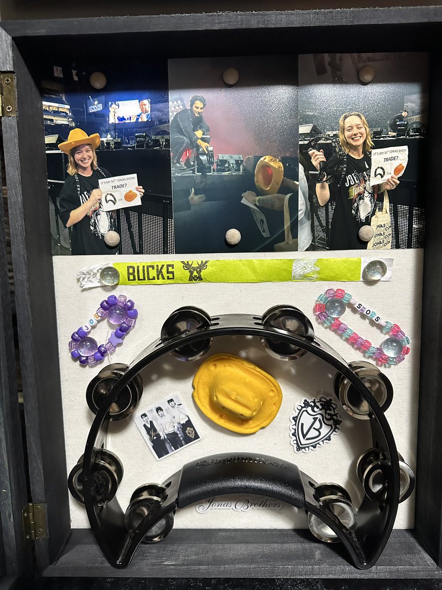 stephyjonas's tweet photo. Finished my shadow box. Thank you forever @joejonas for the best day of my life. 🥹🧀🤠 @FiservForum https://t.co/dOFzndjuFU
