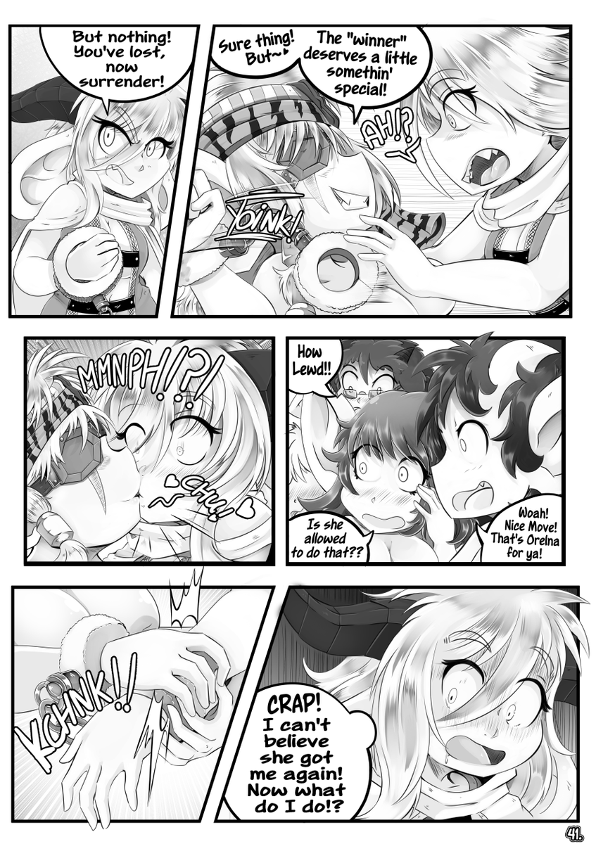 Is that a KISS!? Far too lewd for imp fights don't you think!? Zealous Ch.5 Page 41