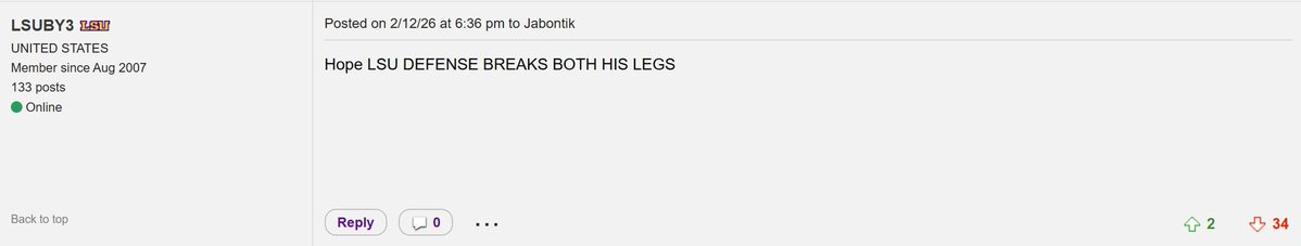 Trinidad Chambliss / LSU fan relationship.  A timeline. 

I ❤️ the SEC 😂👊🏼🇹🇹