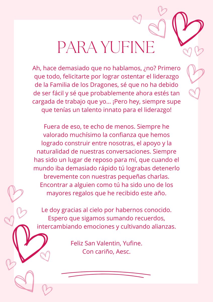 Para <a href="/iDelulugirl/">Camille Auclair</a> 

Junto a la carta, hay una pequeña caja de bombones.
