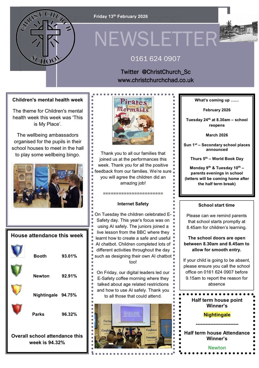 Christ Church School tweet media