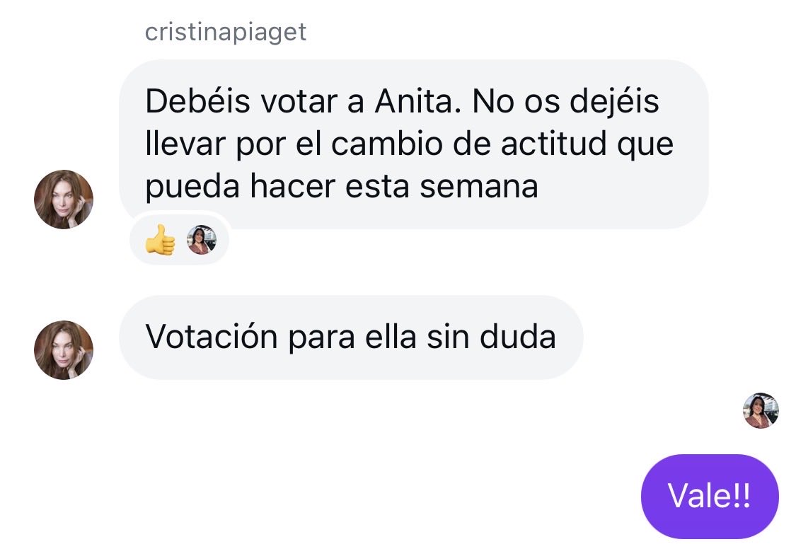 CRISTINA PIDE EXPULSAR A ANITA‼️
IMPORTANTE!!! EXPULSAR ANITA‼️
(Compartir y difundir)
 #GHDuo13F #ExpulsarAnita #GHDuoGala6