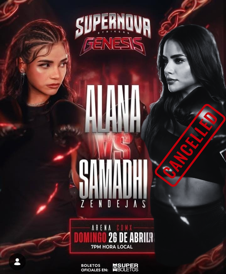 🥊 La actriz Samadhi Zendejas anunció que no peleará contra Alana Flores en Supernova Génesis 2026.

La decisión surge tras la polémica por presuntas irregularidades señaladas por su hermano. El evento sigue en pie.

#SamadhiZendejas #AlanaFlores #SupernovaGénesis2026 #ÚltimaHora