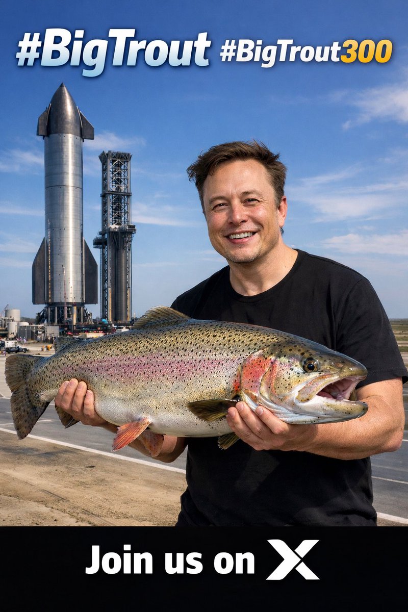 JamesDrews's tweet photo. Will #BigTrout be apart of the new IPO?  #BigTrout300 @elonmusk @SpaceX @boringcompany @Tesla @Starlink @robotaxi @grok @xai  
#BigTroutMode #FortheCommunity @traderpow https://t.co/Q2zsD7JAaJ