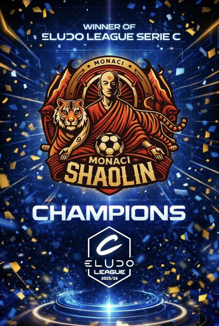 Solo una squadra che si sente una “ famiglia “ può raggiungere un traguardo simile. 🏆❤️ 
<a href="/MonaciShaolin_/">Monaci Shaolin</a> <a href="/eLUDO_official/">eLUDO</a>