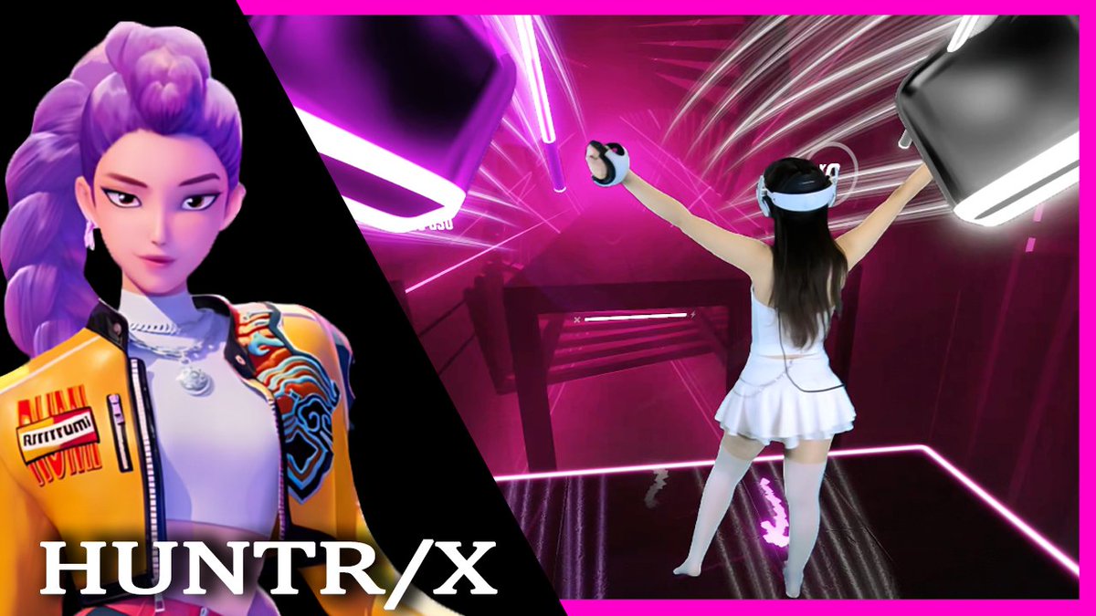 pretty_dino's tweet photo. I got a Full Combo and SS Rank! 🥳☺️
HUNTRIX - What It Sounds Like ✨ [EXPERT+]
https://t.co/2qXMKvLYDU
Check it out! 😉
If you like it please Subscribe! 😊

#BeatSaber #MixedReality #VR #Kpop #HUNTRIX #KpopDemonHunters #PSVR2 #PSVR2PC #FullCombo https://t.co/W6dpbCUTKg