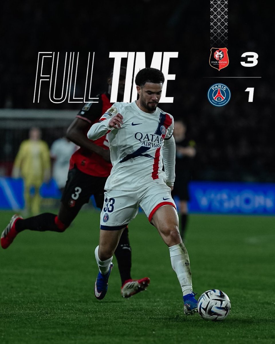 PSG_English's tweet image. ⌛️ It ends in defeat tonight.

#SRFCPSG I @Ligue1_ENG