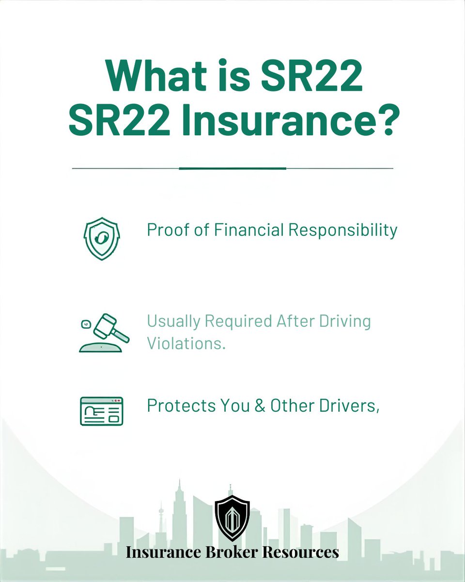 InsBrokerResrcs's tweet image. We have SR-22 insurance.

Message us for a quote.

#certificateoffinancialresponsibility #sr22filing #sr22bond #sr22form #cfr #operatorscertificate #ownerscertificate
