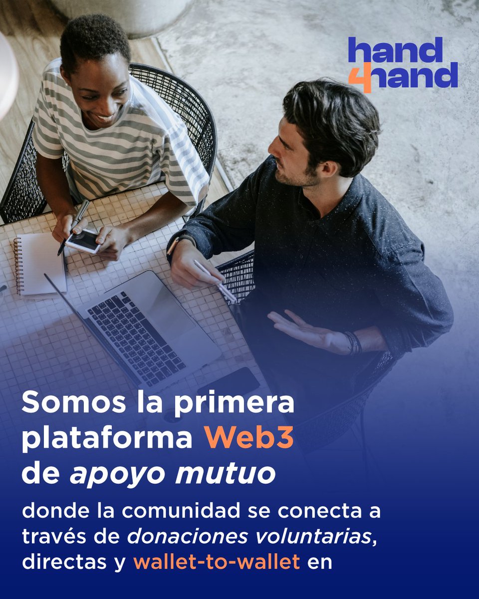 HelloHand4hand's tweet image. Hand4Hand es para quienes:
– Buscan apoyo para sus causas personales 🤝
– Quieren construir comunidad de apoyo mutuo 🌍
– Creen en modelos de economía colaborativa descentralizada 🔗

👉 Únete, infórmate y participa con claridad
hand4hand.app

#Hand4Hand #ApoyoMutuo