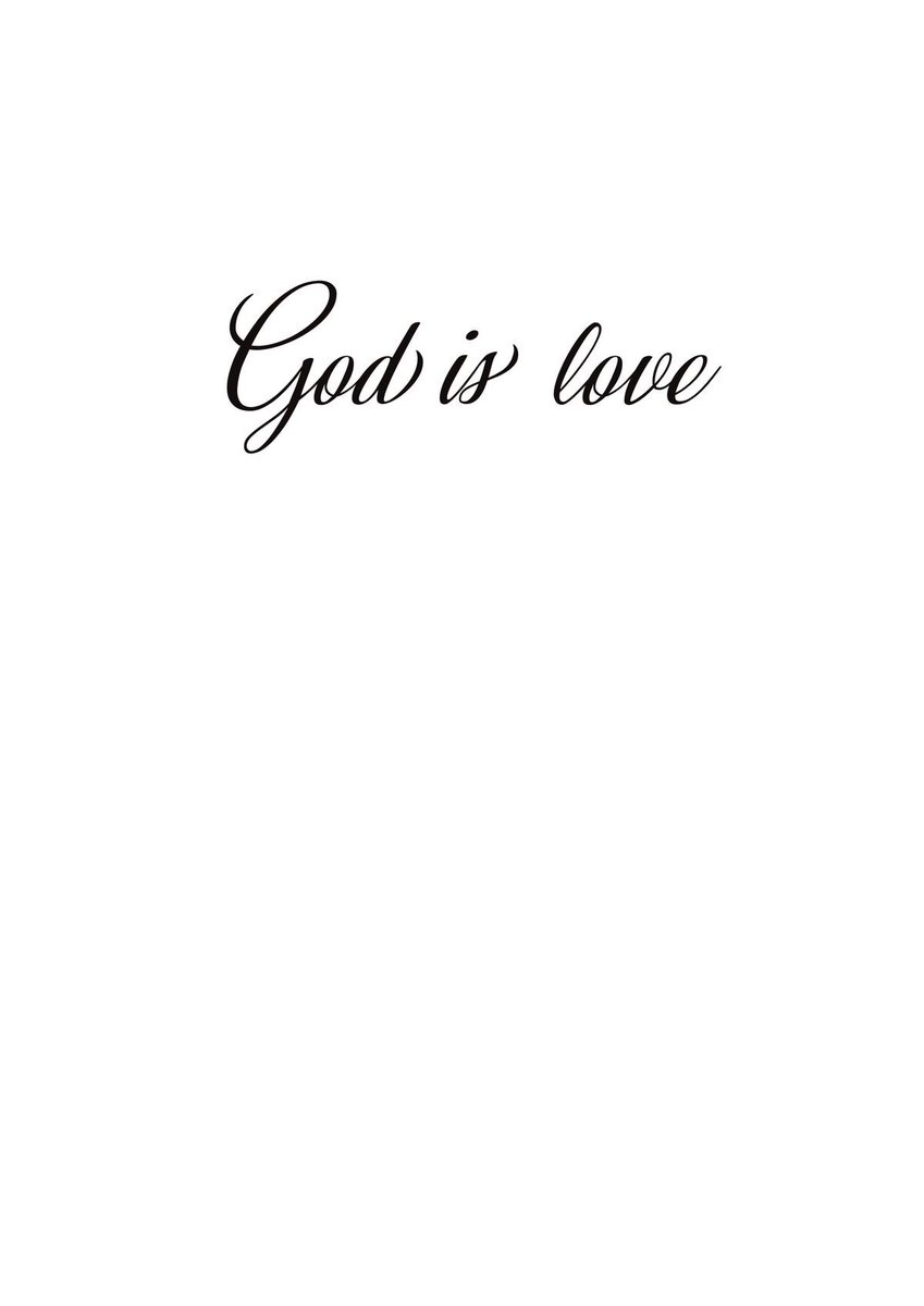 Aestheticswallz's tweet image. God is love.