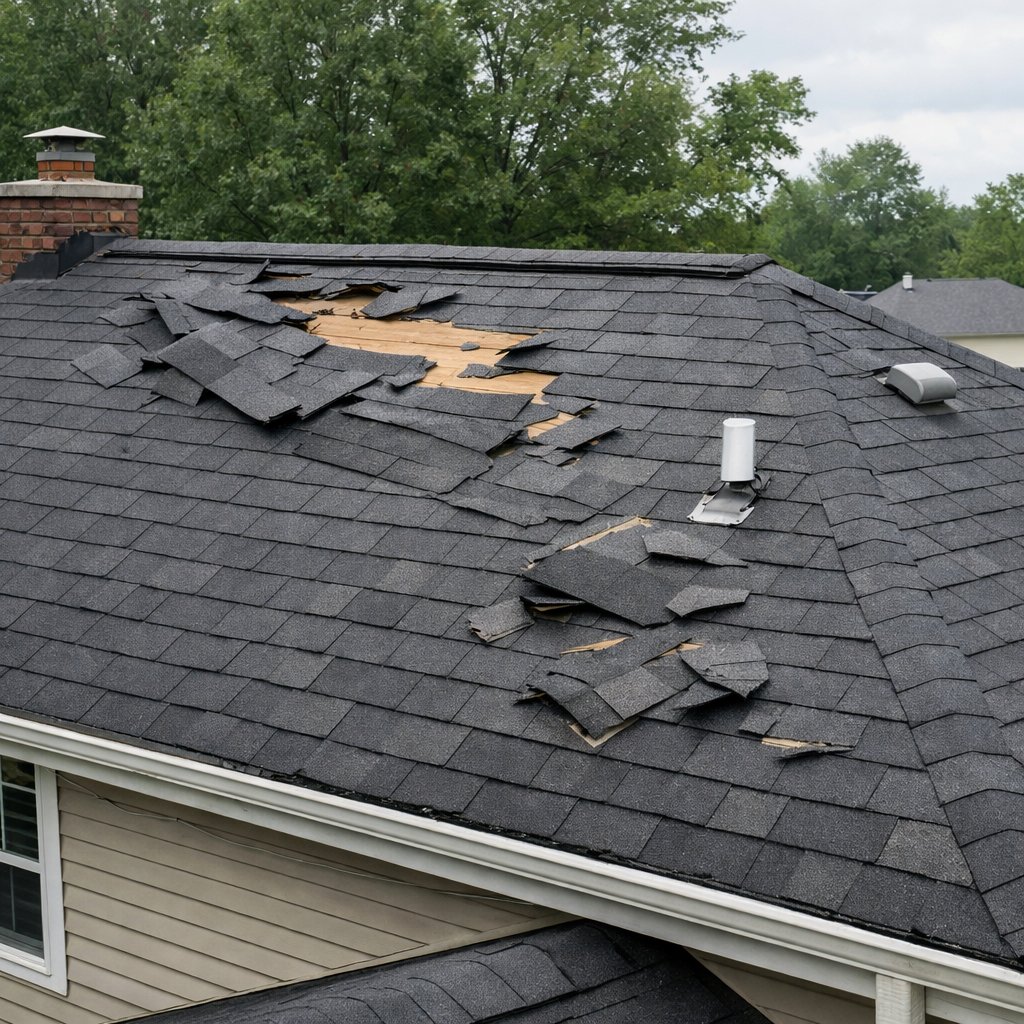 gnsroof's tweet photo. Strong winds and storms can cause hidden roof damage that leads to costly repairs down the line. Schedule a professional roof inspection now to protect your home and keep your family safe. https://t.co/0h1sRyUX8O