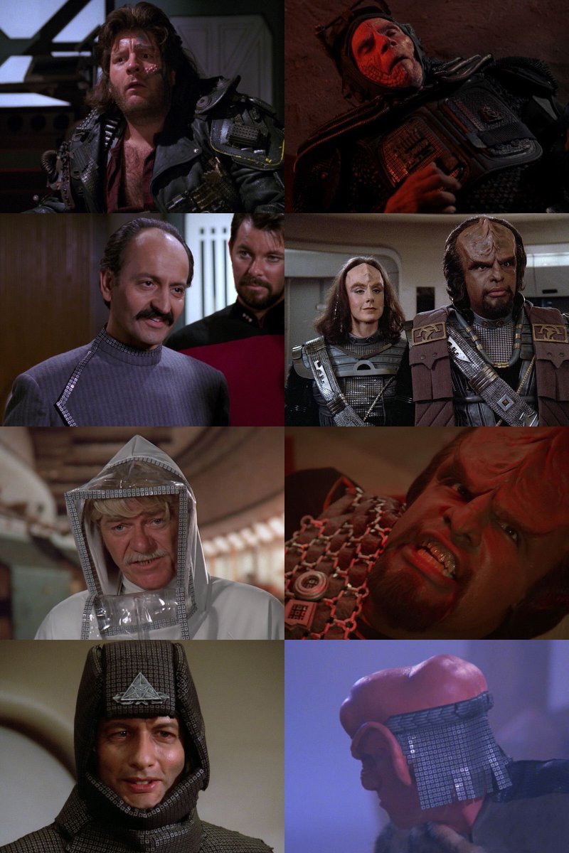 gaghyogi49's tweet photo. It's funny where you start seeing #StarTrek connections when your eyes are really trained on that: It seems the metallic fabric that was all over the place in the early seasons of #StarTrekTNG (3rd pic) is still around today, as seen in "The Emissary"⬆️⬅️ and Ru Paul's Drag Race season 14, episode 4 ⬇️➡️.
