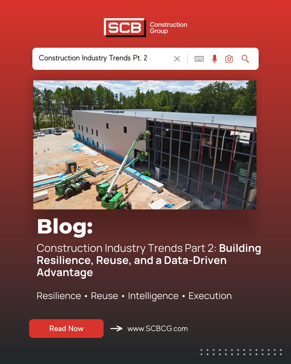 SCBConstructGrp's tweet photo. Speed matters—but resilience wins. In 2026, leading firms are building smarter systems around supply chains, adaptive reuse, and data-driven delivery. Part 2 breaks down what’s working, why it matters, and how to replicate it—practically, not theoretically. https://t.co/zrZph60K06