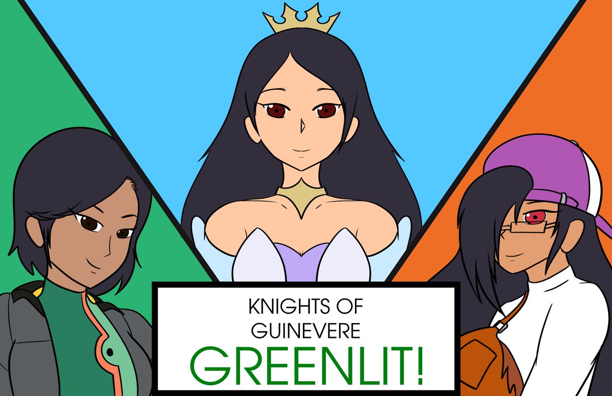 WE'RE GREENLIT, YA'LL!!!
(I'm not watching this yet~ I'll be reacting to the video in 30 minutes on stream ;D)

BUT YAY!! MORE #KNIGHTSOFGUINEVERE IS COMING YOUR WAY!!! ❤️🧡