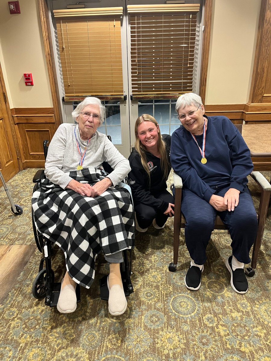 OmahaSADev's tweet photo. Omaha SAAC spent this past Tuesday evening at a local senior living facility for an Olympic-themed game night 🥇🖤

We had so much fun competing alongside the residents! https://t.co/HJ7CS8Q1Ln