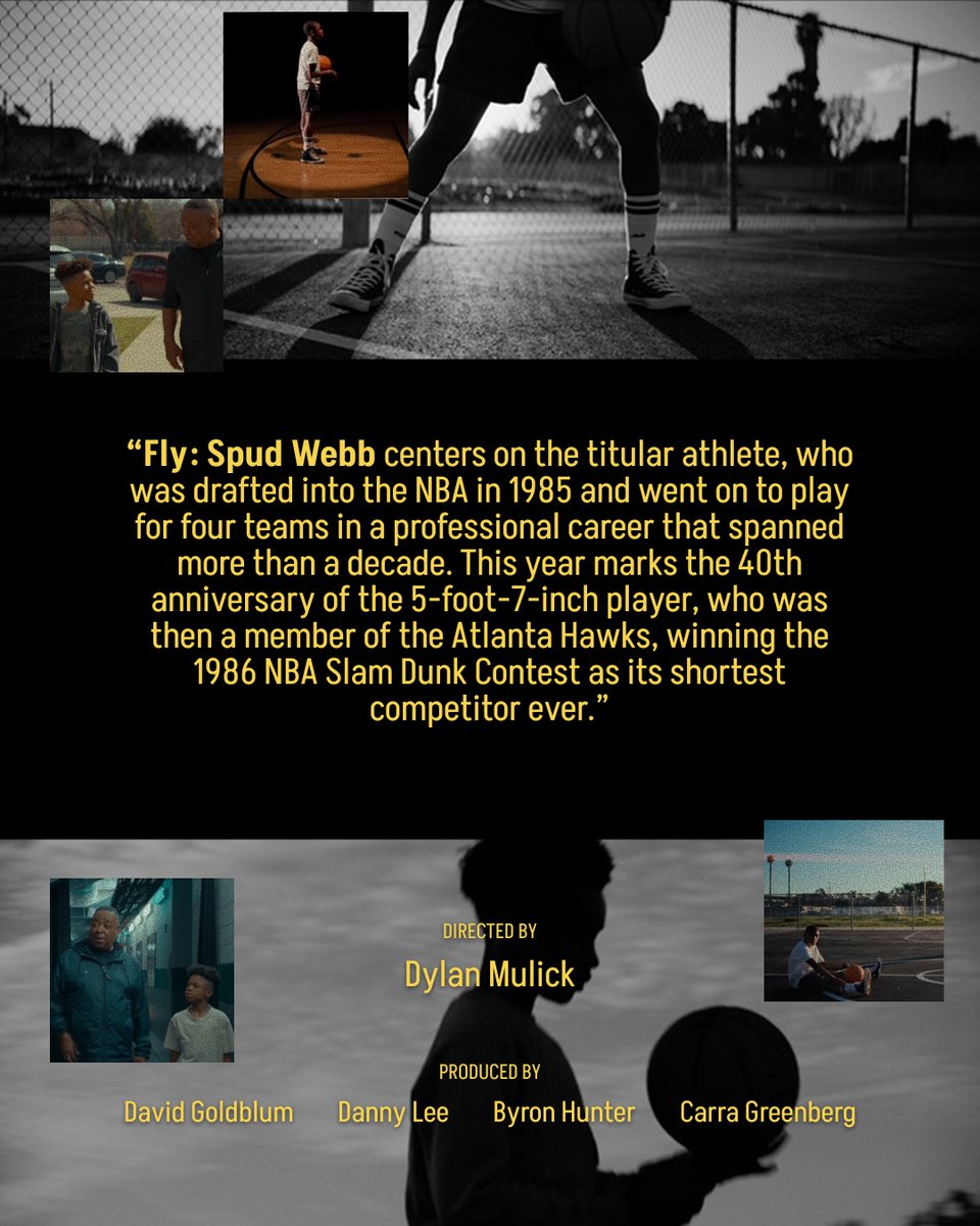 Thank you Hollywood Reporter for the Spud Webb love.

5’7”. 1986. NBA Slam Dunk Contest. Forty years later, people still argue it’s the greatest upset in All-Star history. Who says that height determines greatness?

FLY: SPUD WEBB - coming soon!

#FlySpudWebb #NBAHistory #Dunk