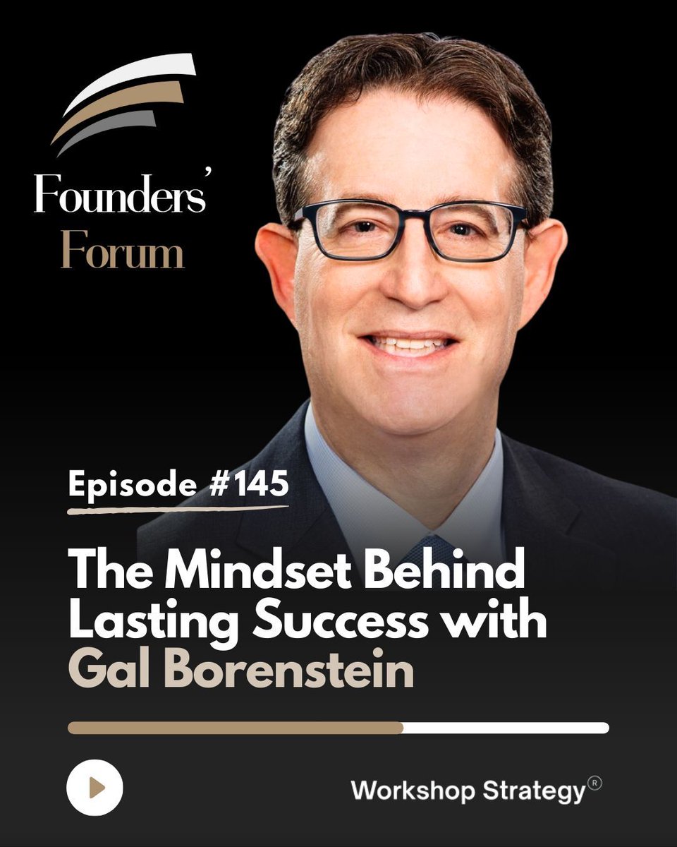 The Mindset Behind Lasting Success with Gal Borenstein 

🎙️Listen here: youtu.be/t_OyzWaKacM?si… 

The #FoundersForum Radio Show and Podcast is streaming now, wherever you listen to podcasts! 🎧️📲