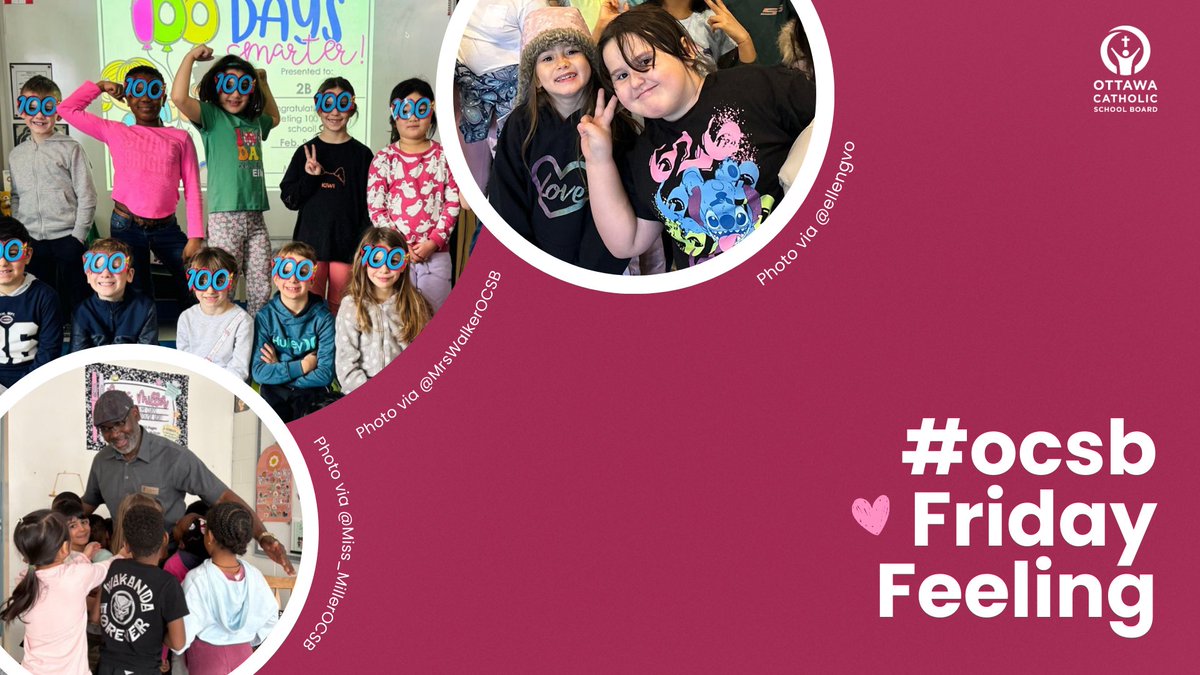This week’s #ocsbFridayFeeling celebrates 100 days of learning and a whole lot of heart. 
From preparing Valentine’s surprises, Olympic spirit, joyful jazz at the NAC, and powerful guest readers, our schools are growing together in kindness. ✨📚🎶🥇

🔗 ocsb.ca/2026/02/13/ff-…