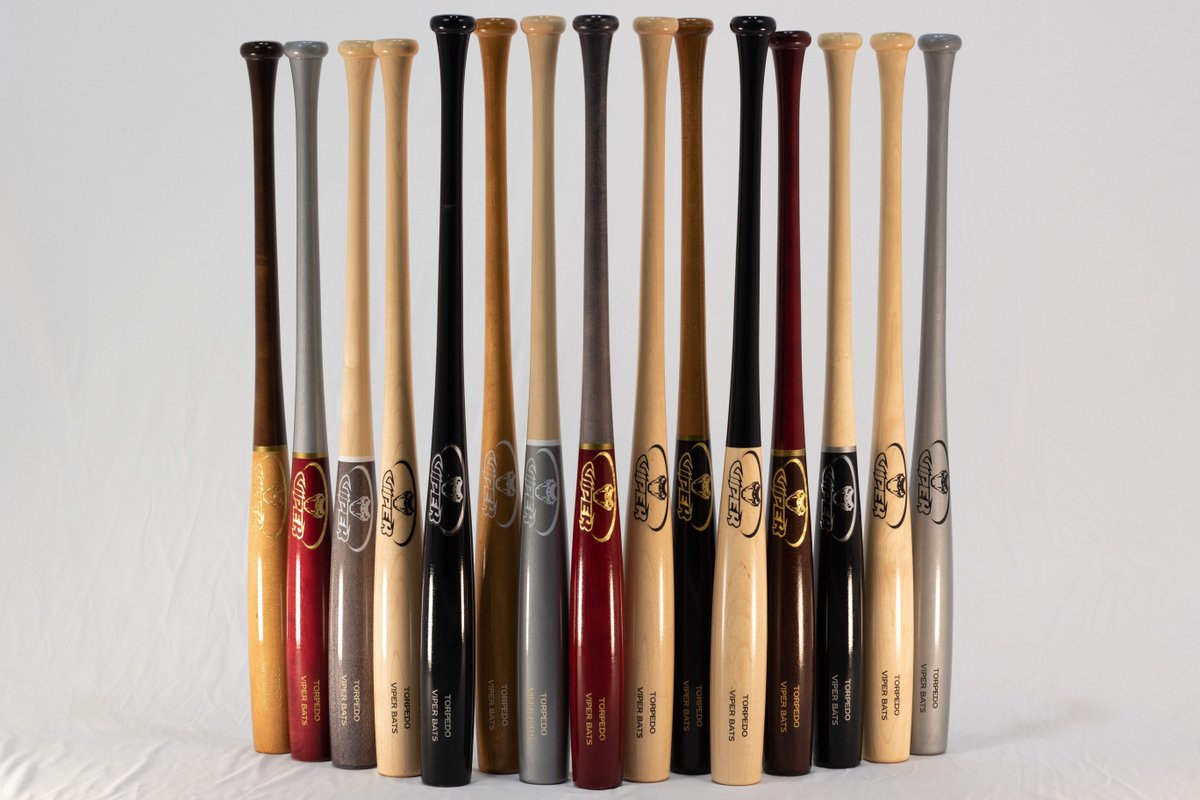 viperbats's tweet photo. Torpedo Tuesday! Our most popular model for power hitters. Available in custom colors including Chromashift and Splatter finishes.
#TorpedoBat #ViperBats #PowerHitting #WoodBat #BaseballBat #CustomBat #BigBarrel #BaseballSeason #BaseballGear #MadeInUSA https://t.co/wG0ymzRKmQ