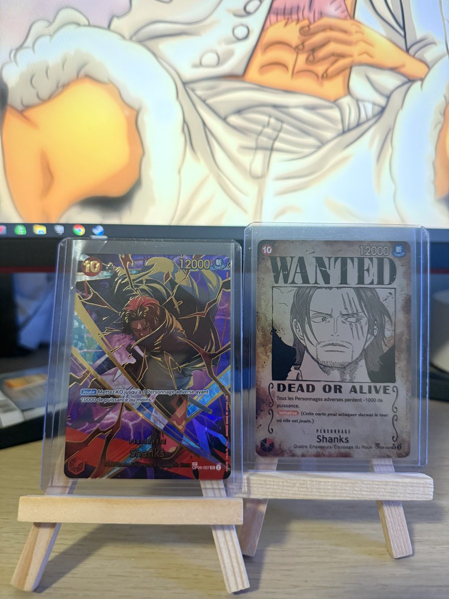 Ah et accessoirement j’ai drop ça aujourd’hui 😅
Shanks OP09-004
Shanks OP06-007