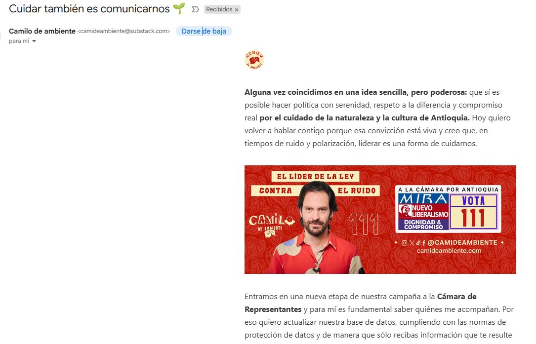 choppan's tweet photo. @camideambiente hace spam por correo, me acaba de llegar esto, sin haber solicitado ni haberme inscrito. https://t.co/4wedgtaPaM