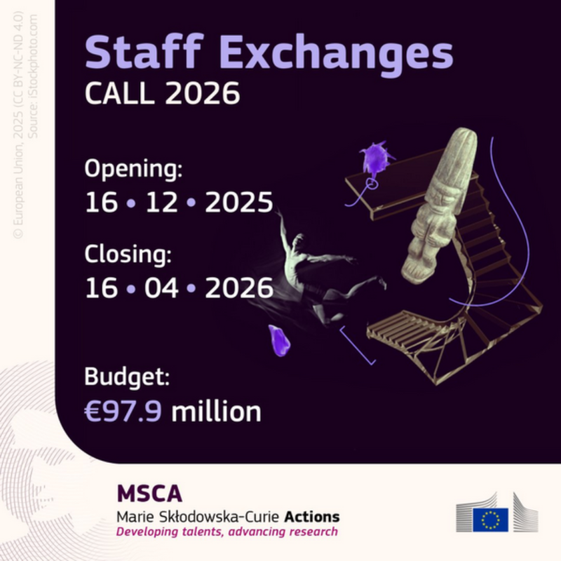¡Convocatoria Abierta! #MSCA Staff Exchange 2026 

🇵🇾🇪🇺Es una oportunidad única para que universidades, empresas y centros de investigación de Paraguay y la región conecten sus equipos con el mundo. 

📅Límite de aplicación: 16 de abril 

🔗euraxess.ec.europa.eu/worldwide/lac/… #HorizonEU