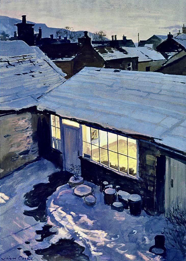 Winter Evening - My Studio
John Cooke (1929-2018)