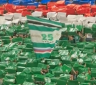 Κορεό από την θύρα 13 για τα 25 χρόνια αδερφοποίησης με τους Ultras της Ραπίντ Βιέννης

#Ultras #gate13 #paobc #rapidwien #tornados #θυρα13 #παναθηναικος