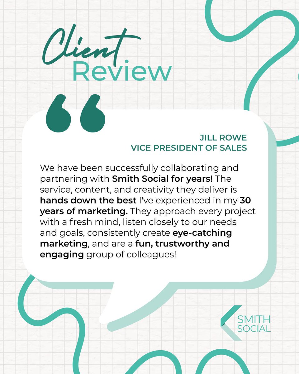 Great work comes from great partnerships. We’re lucky to work with clients who inspire us and trust us to deliver our best! ✨