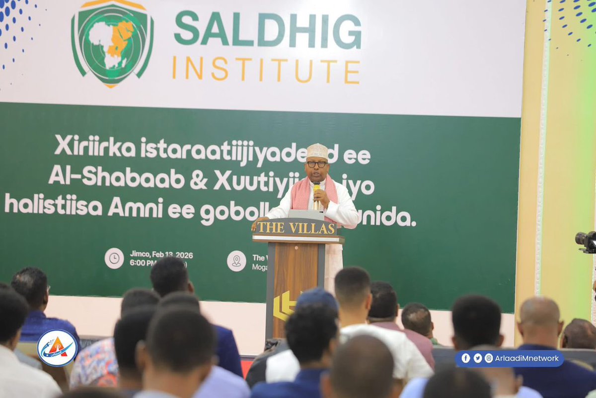 ArlaadiMnetwork's tweet photo. ⚡️UPDATE: In #Mogadishu, @SaldhigSI, a newly established think tank founded by former national security advisor @XuseenMacallin, unveiled a report warning of “The Strategic Nexus Between #AlShabaab and #TheHouthis and Its Implications for the Region and Global Security.” The study highlighted how coordination between the militant groups could escalate attacks across East Africa and pose broader threats to global security, calling for stronger international vigilance.

https://t.co/5z5u4xmepL