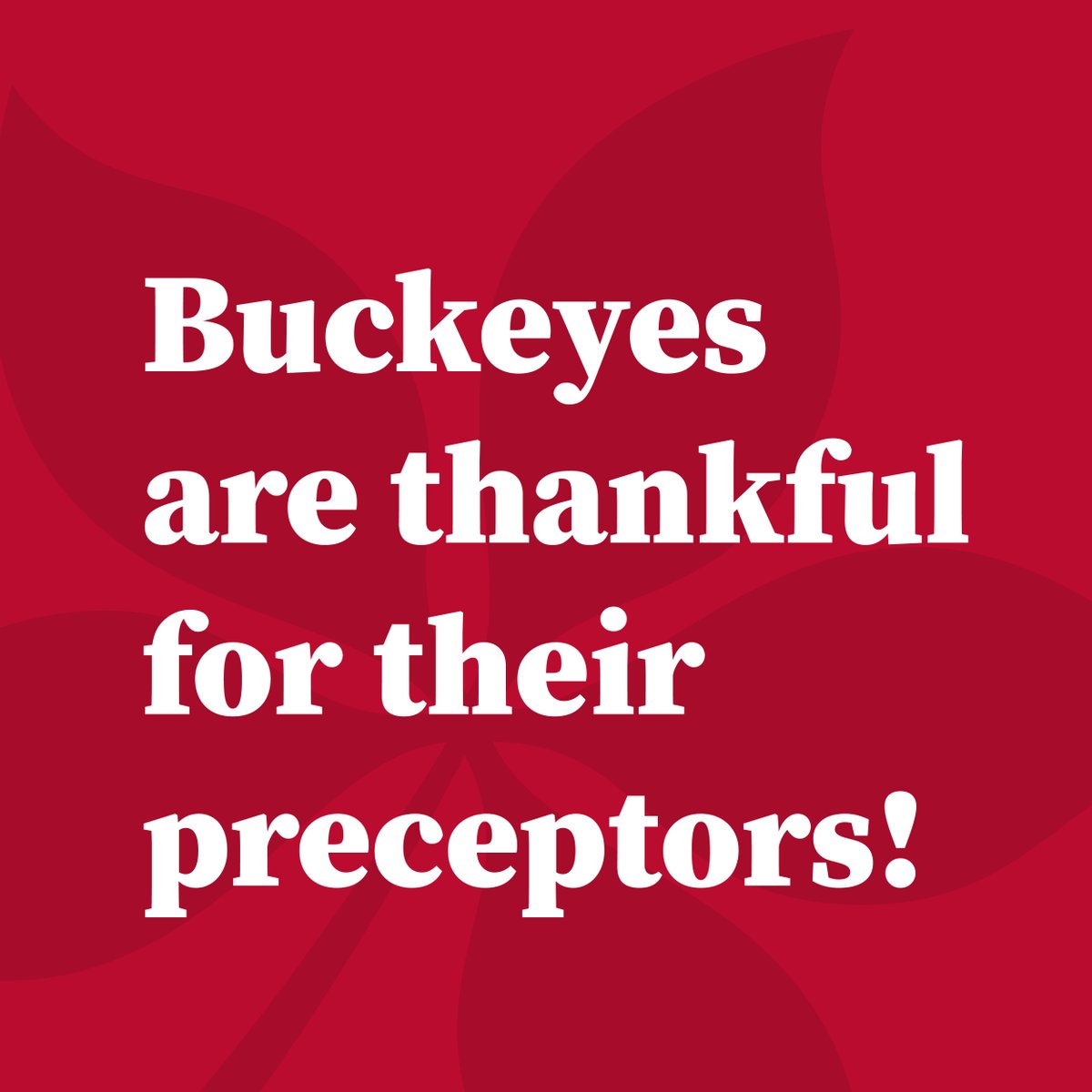 osunursing's tweet photo. We are thankful for our preceptors!

If you are interested in becoming a preceptor for The Ohio State University College of Nursing, please contact Nicole Gragson Bodnar, Clinical Placement Assistant Director, at gragsonbodnar.1@osu.edu.

To learn more: https://t.co/GGAC4Hg0sZ https://t.co/iyGG5ROBGQ