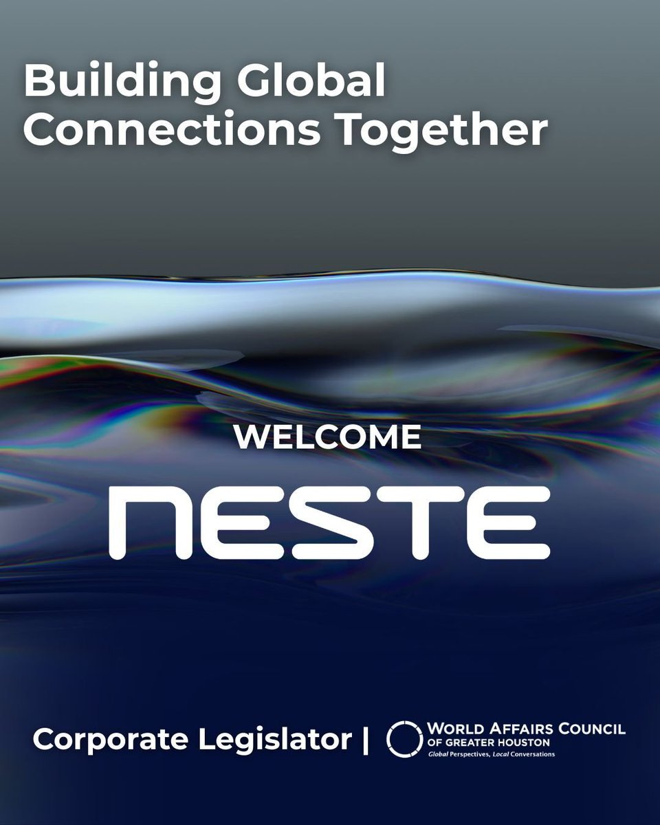 Welcome <a href="/NesteGlobal/">Neste</a> Your support helps us advance our mission to promote international awareness and foster informed global dialogue in our community. 

Learn more about Corporate Memberships by visiting hubs.ly/Q04335YQ0
