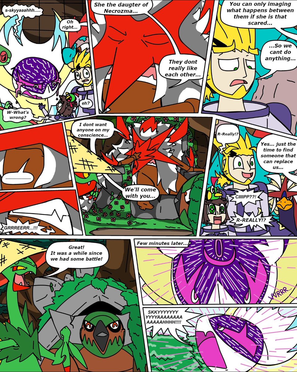 Paulbagnot's tweet photo. HERE WE GO! FIRST PART OF THE SECOND OVA, #Thegreatdevourer(3/4) good read ^^
#Pokemon #PokemonLegendsZA #pokemonfanart #Pokemon30thAnniversary #pokemonau #pokemonfanfic #lunala #zeraora #kartana #Guzzlord #Ultrabeasts #pokemonusum #pokemonart https://t.co/NMQMNPk7Vy