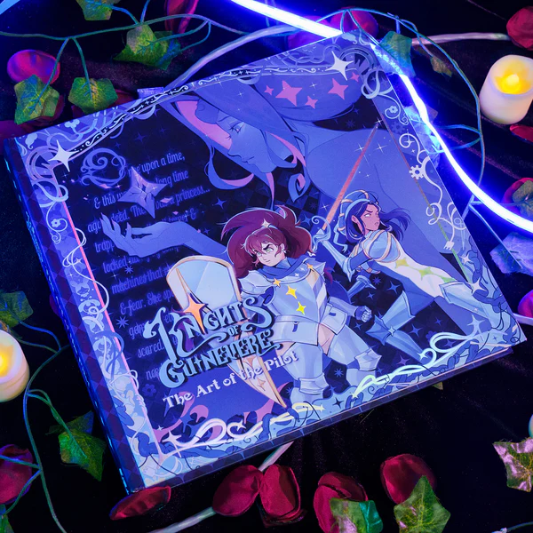dreamaruu's tweet photo. Absolutely surreal moment to see this as a real item 😭💙 I got to do the cover art for the KOG Pilot art book !
#KnightsofGuinevere #KOG https://t.co/vvMmIdYdR1