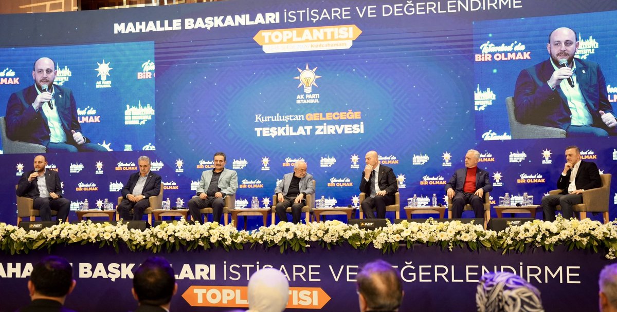 Kızılcahamam’da İstanbul Mahalle Başkanlarımızın İstişare ve Değerlendirme Toplantısı’nda teşkilatımızla bir araya geldik.

Teşkilatın her kademesinde görev yapmış biri olarak çok iyi biliyoruz ki; mahalle başkanlarımız davamızın sahadaki en güçlü temsilcileri, milletimizle