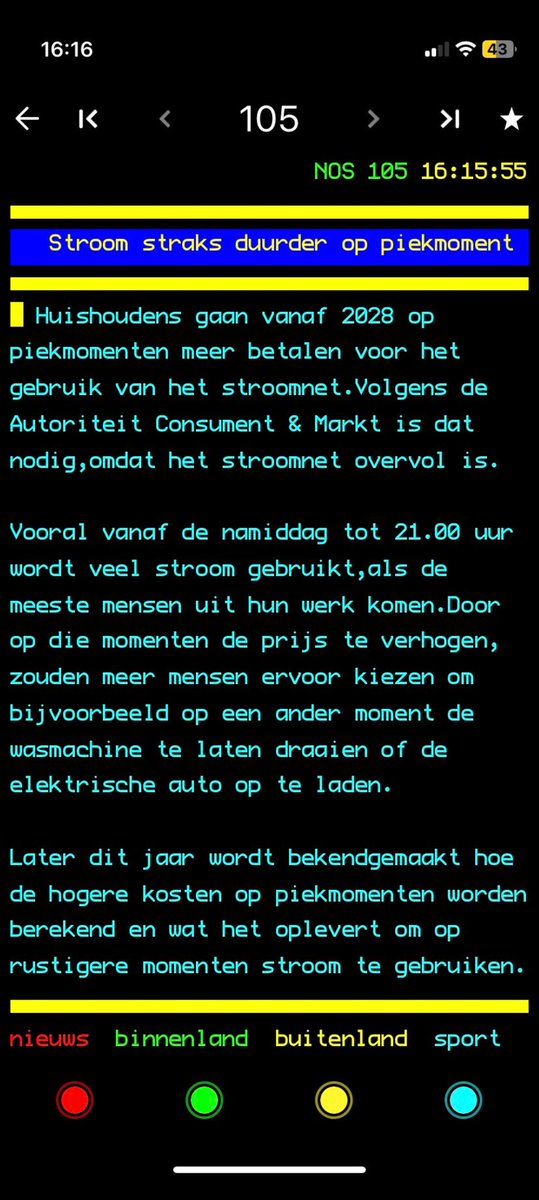 Dus als ik het goed begrijp moet iedereen van gas af, alles moet elektrisch,  maar moeten wij als we na het werk thuiskomen meer betalen om te kunnen koken, een lamp aan willen of onze auto opladen omdat de overheid het netwerk niet eerst op orde had? #waanzin #mafkezen