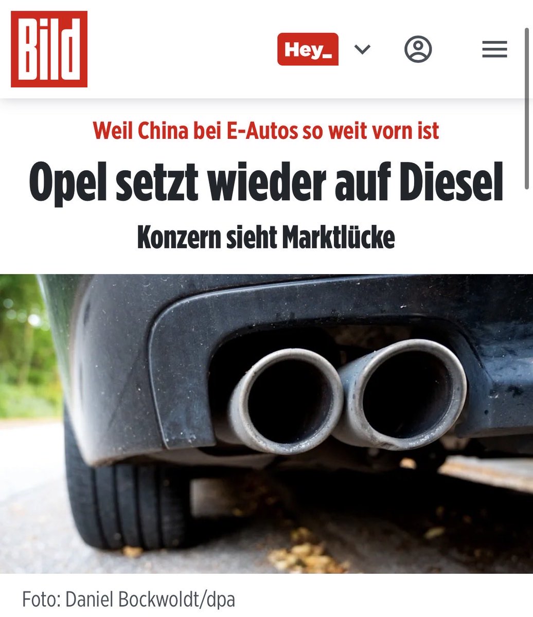 MaikSchmidie's tweet image. „Mindestens 7 Modelle werden wieder als Diesel angeboten. Darunter der Opel Astra, der Opel Combo, der Peugeot 308 und der Citroën Berlingo. Weitere folgen. Auch Diesel-Versionen des DS7 und der Alfa-Romeo-Modelle Tonale, Stelvio und Giulia bleiben im Programm.“

E-Auto ade! 🤓