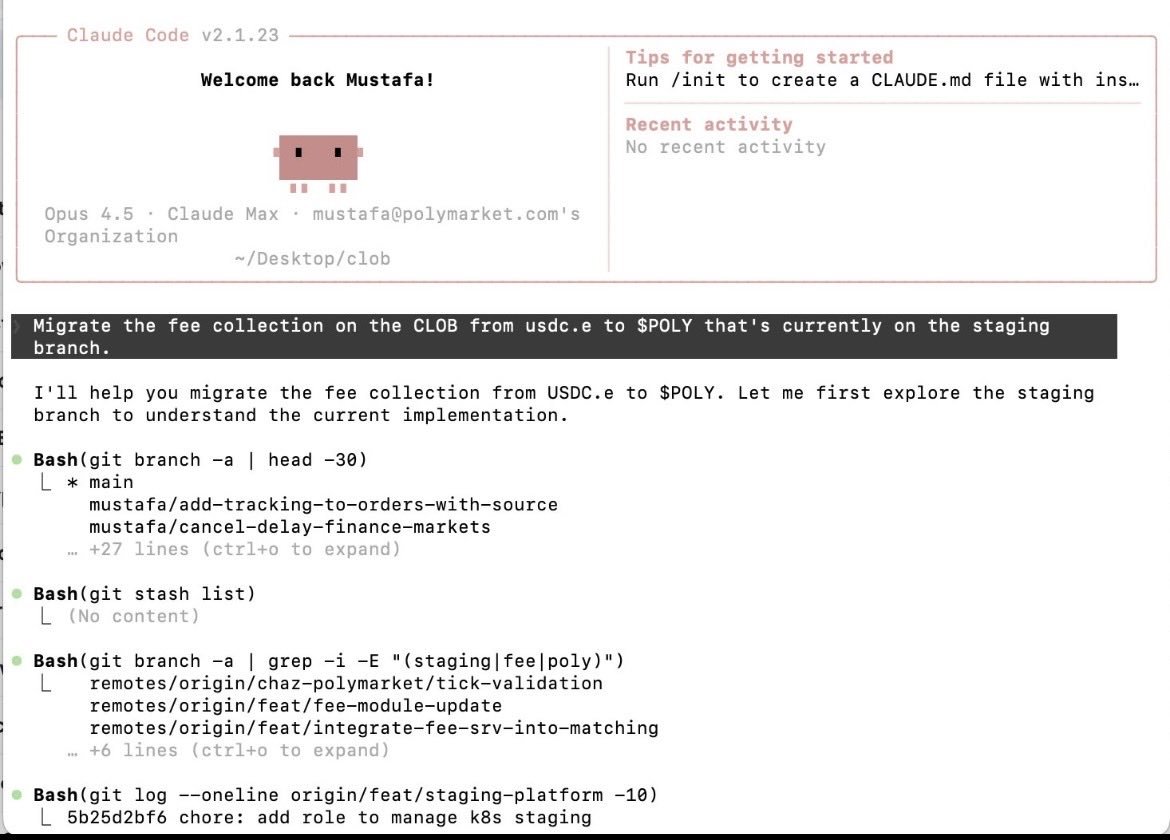 The leaked screenshot from <a href="/mustafap0ly/">Mustafa</a> regarding the $POLY <a href="/Polymarket/">Polymarket</a> token already suggests that the token will have Day 1 utility 🧐

Possible revenue share for $POLY holders 👀