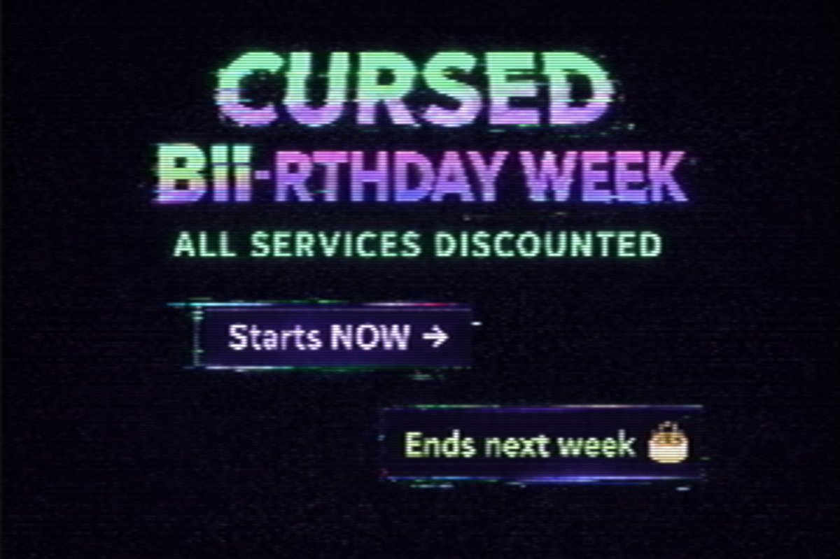 BiiSutaa's tweet photo. Friday the 13th felt poetic.
So I discounted EVERYTHING.
All art tiers. All YCH. All chaos.
Cursed Birthday Week starts now.
Link in bio 👀✨
#CursedBirthday #ArtSale #OCart #ArtistEvent https://t.co/OhVj7RvHQj