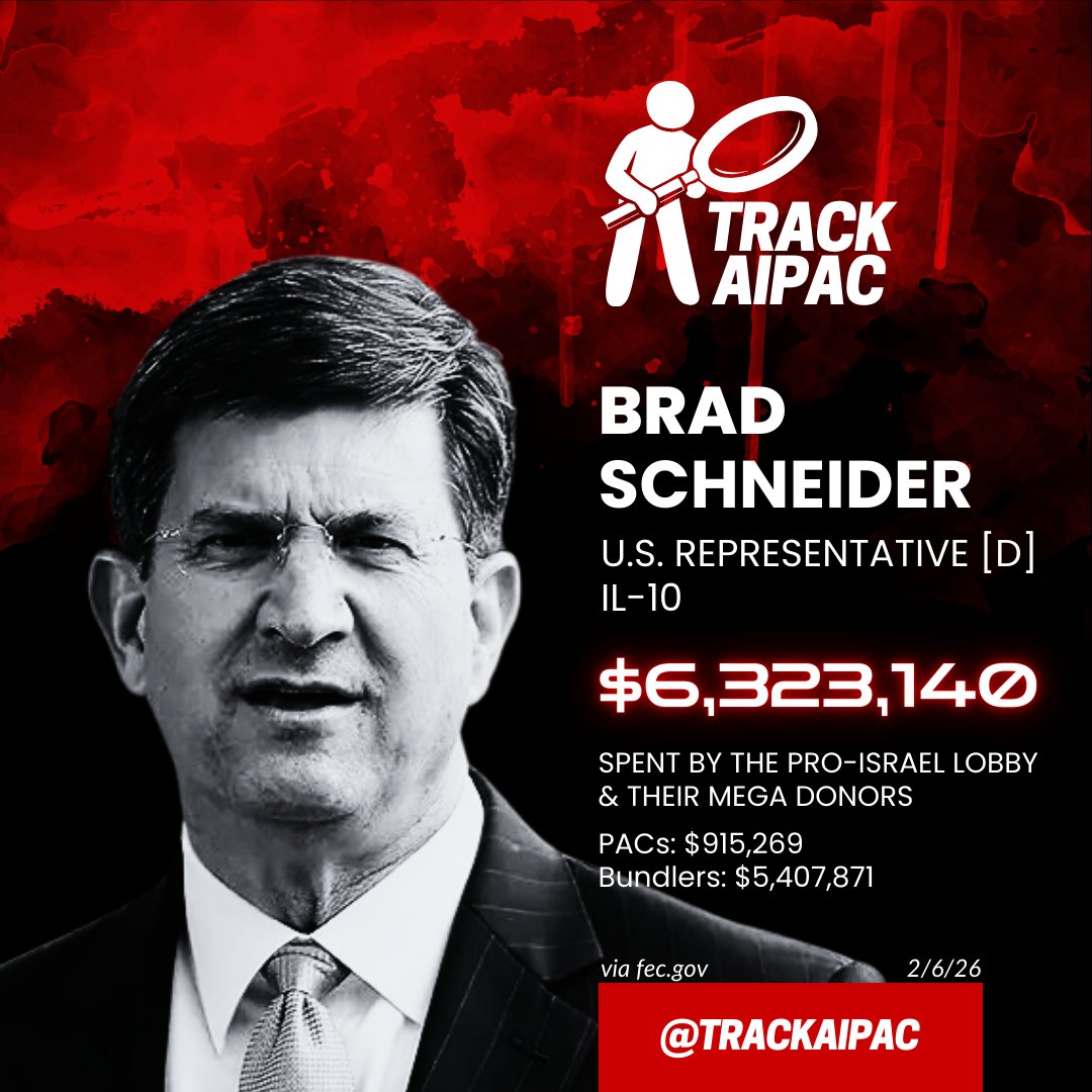 TrackAIPAC's tweet photo. @jstreetdotorg @RepSchneider Brad Schneider is a genocide enabler. @CoghillforIL10 is running to give voters in #IL10 another option. https://t.co/r0t5dptOX0