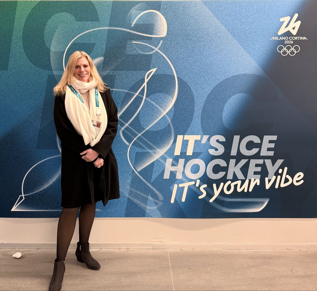 uwmnewsroom's tweet photo. Excited to share that Dr. Kimberly Harmon of @UWMedicine is at the @milanocortina26 Olympics, covering men's ice hockey on behalf of the @NHL in her role as Deputy Chief Medical Officer. @uwfm @UWOrthopaedics https://t.co/uEvgfGcPN5