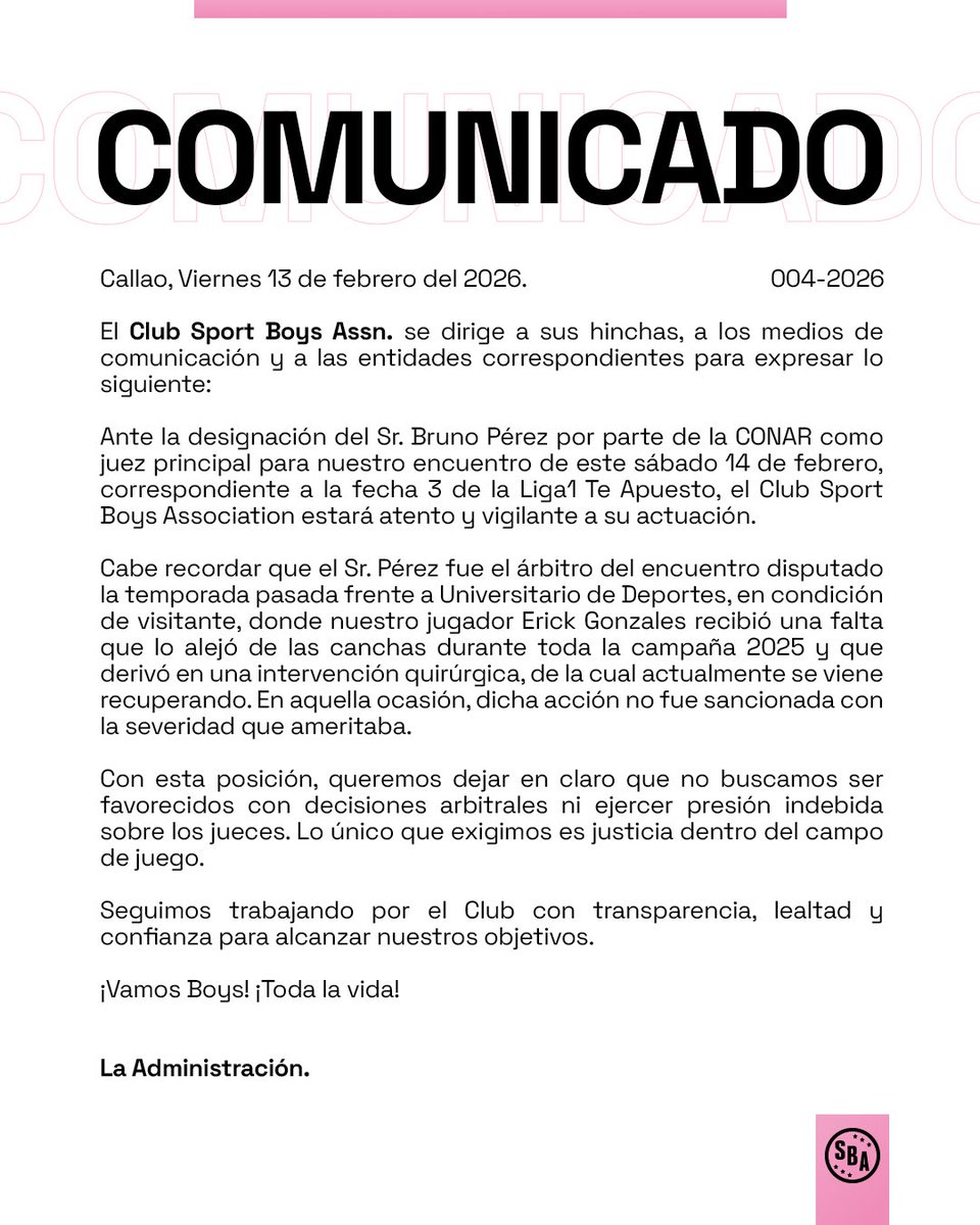 Comunicado.