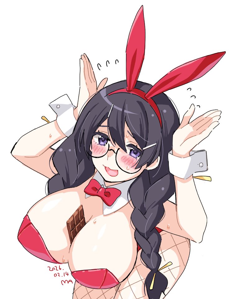 バレンタイン赤バニー羽川