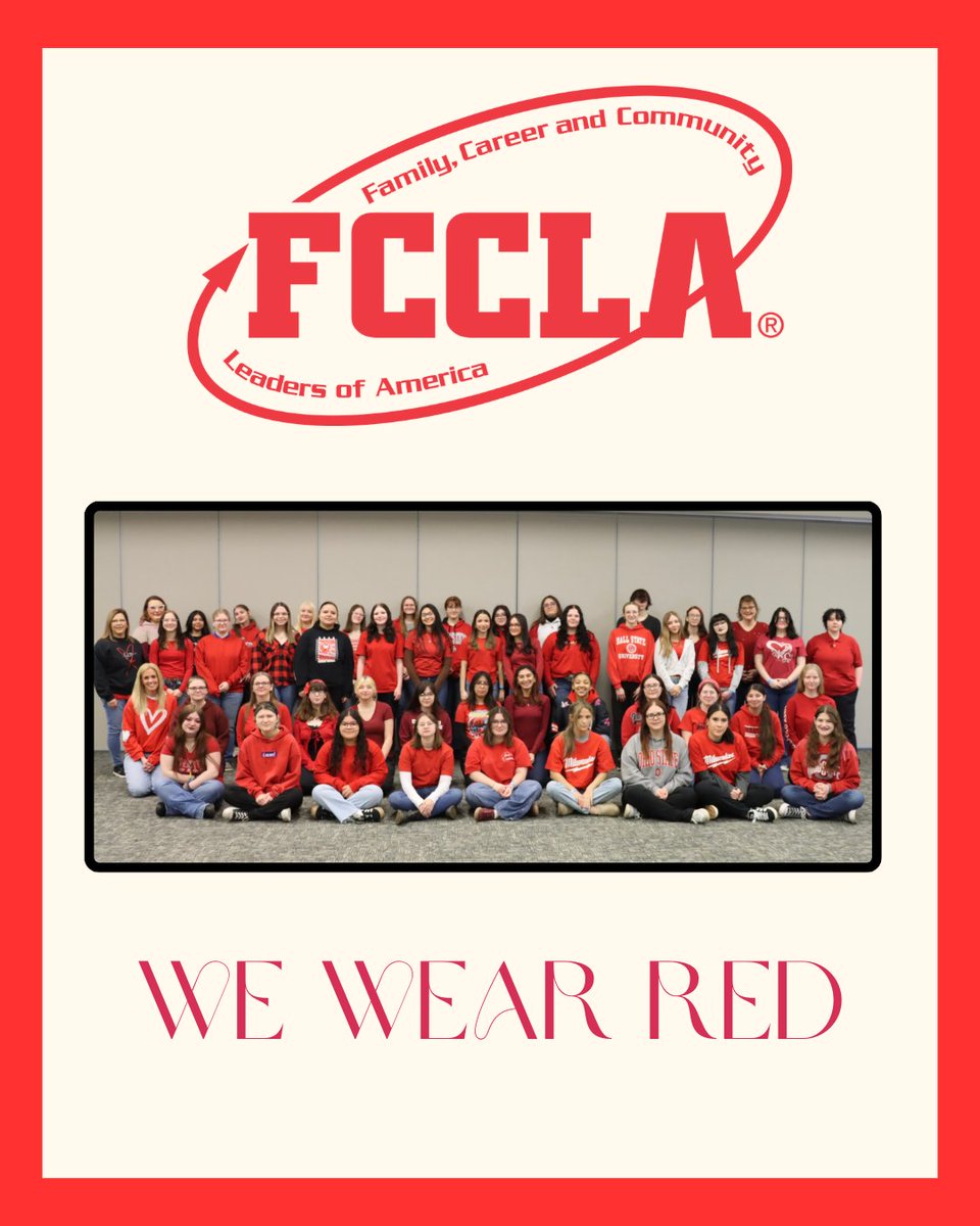 Rocking red as we wrap up an amazing FCCLA Week! ❤️