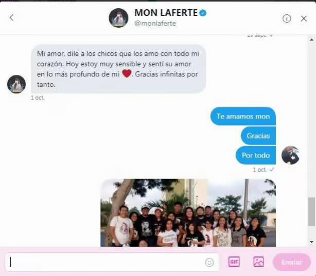 MLaferteFansYuc's tweet photo. @IluminatisDMon @monlaferte #estoesamor #amorlaferte #elamores https://t.co/gt4L7RdLno