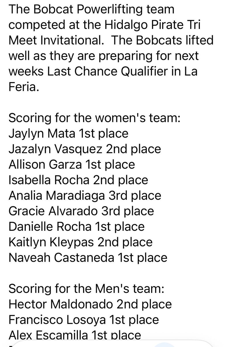 @RHBobcatPOWERLIFTING tweet media