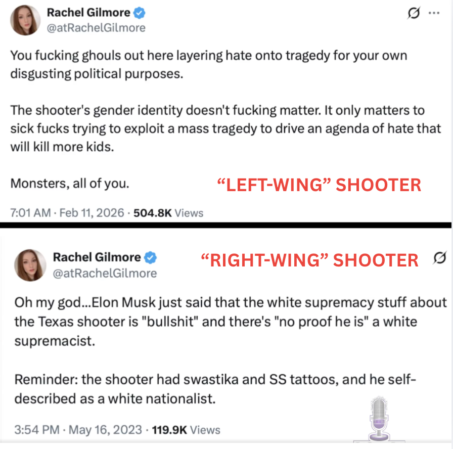 KatKanada_TM's tweet image. When it's one of their own: we don't know the motive, his gender identity is irrelevant 

When it's not one of their own: Uh, like, he was OBVIOUSLY a white supremacist. We don't need to wait for police to give us a motive.