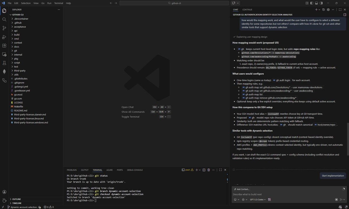 Why did I not realize the GitHub CLI is open source? I don't write Go ...