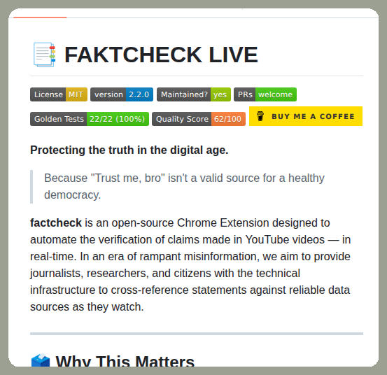 tom_doerr's tweet photo. Verifies YouTube claims against data sources in real-time

https://t.co/mbgAWyll5r https://t.co/TaIvdilr9W