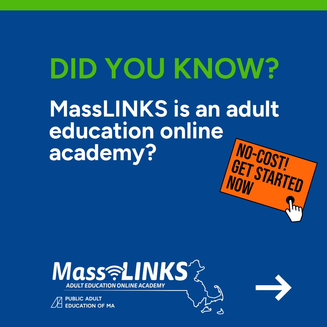 Public Adult Education of Massachusetts tweet media